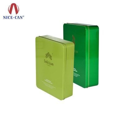 Guangzhou Factory Oem Custom Large Rectangular Embossed Facial Mask Packing Tin Box