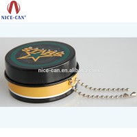 Mini Round Black Gift Tin Box Container