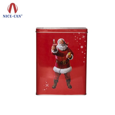 Wholesale Custom Printed Christmas Tin Gift Box Tin Can