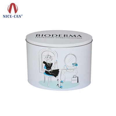 Oval Metal Box for Perfume Tin Can Packaging